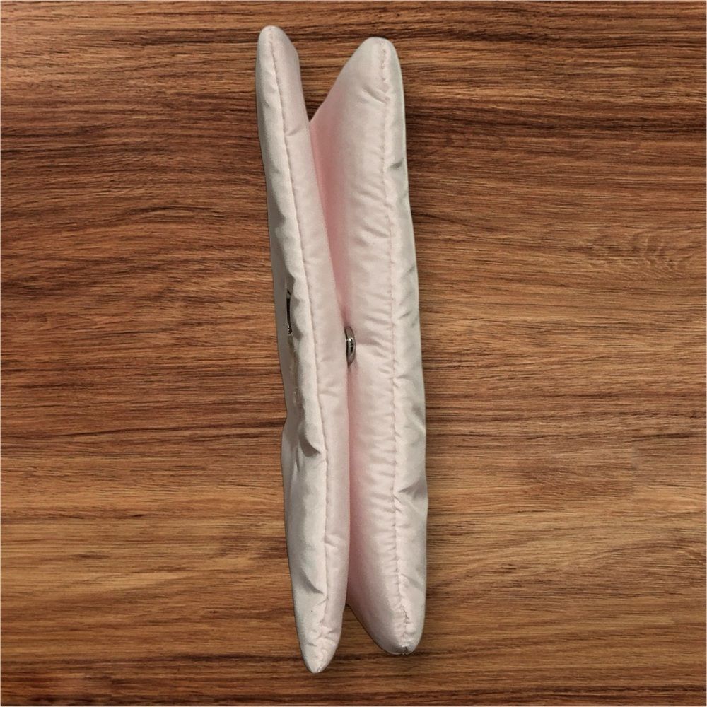 Dior Pink Folding Puffy Cosmetic Bag Pouch Clutch Travel Makeup - Picture 7 of 11